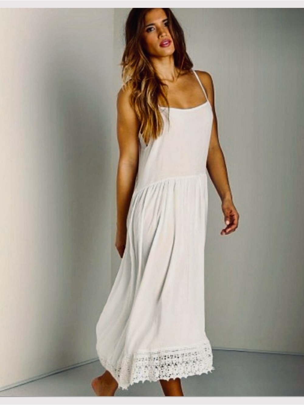 Intimately Free People Sheer Pale Yellow Slip Chemise - Picture 1 of 5